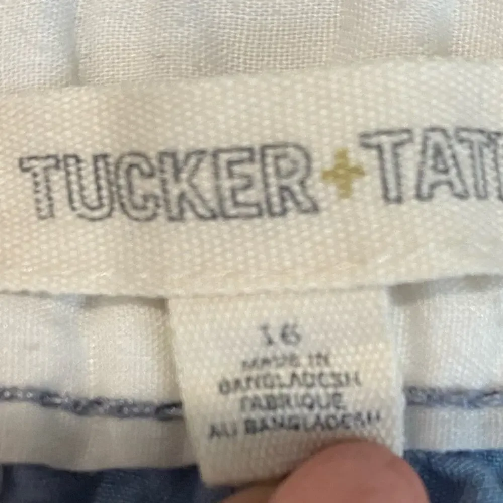 Boy's Tucker and Tate Blue Chino Shorts Sz 16